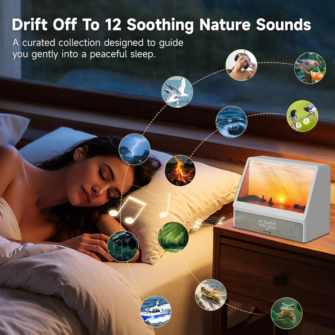 Multi-Scene Sunrise Alarm Clock with Nature Sounds