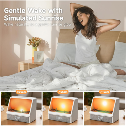 Multi-Scene Sunrise Alarm Clock with Nature Sounds