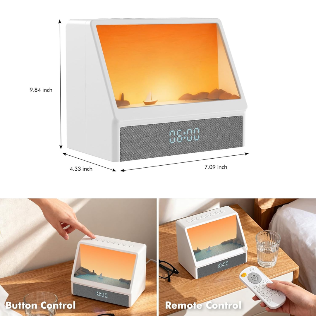 Multi-Scene Sunrise Alarm Clock with Nature Sounds
