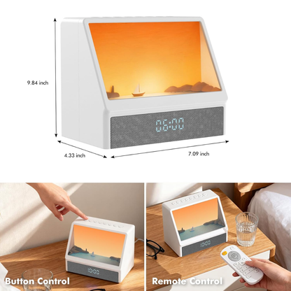 Multi-Scene Sunrise Alarm Clock with Nature Sounds
